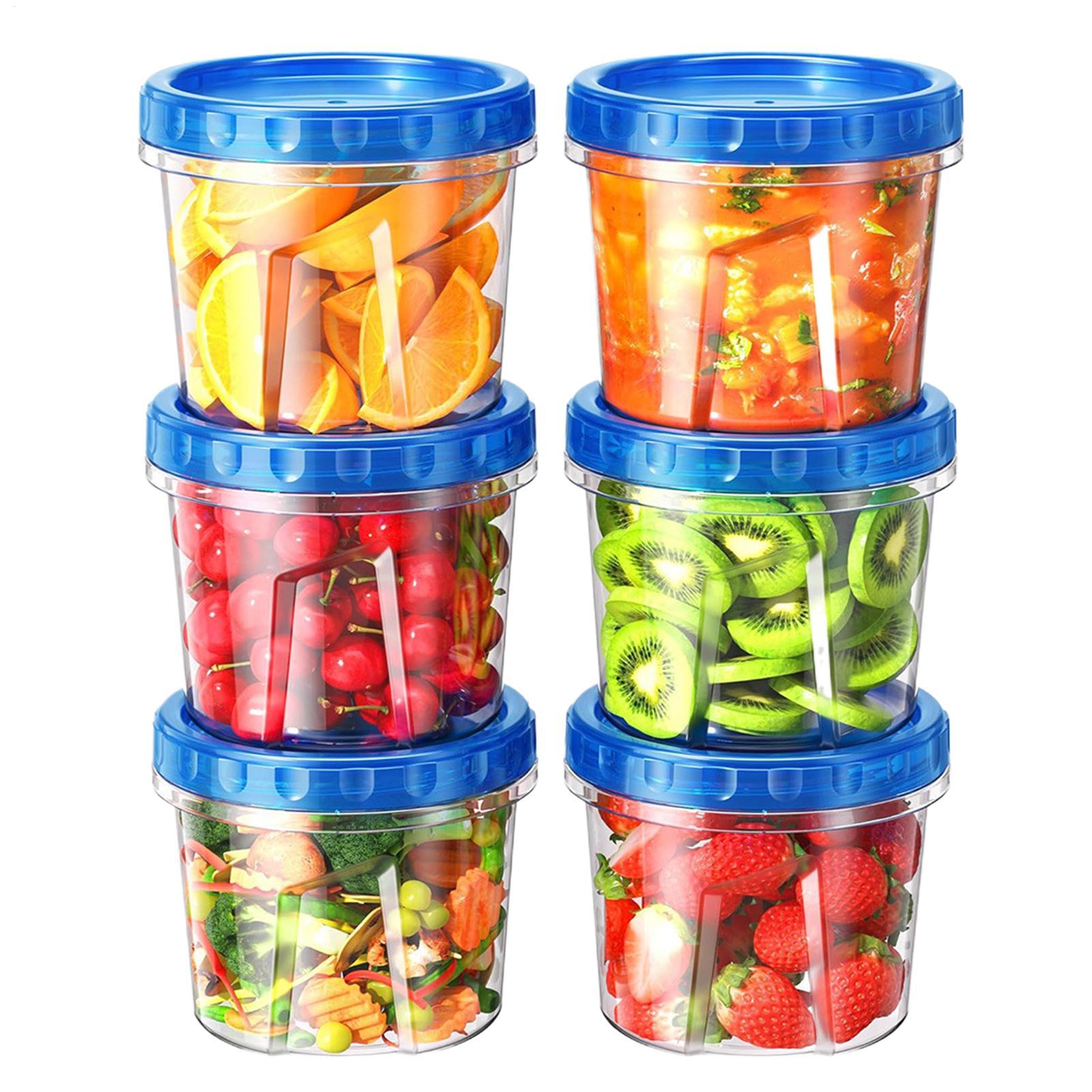 Meal Prep Usa - Freezer Storage Containers 16oz 6 Piece