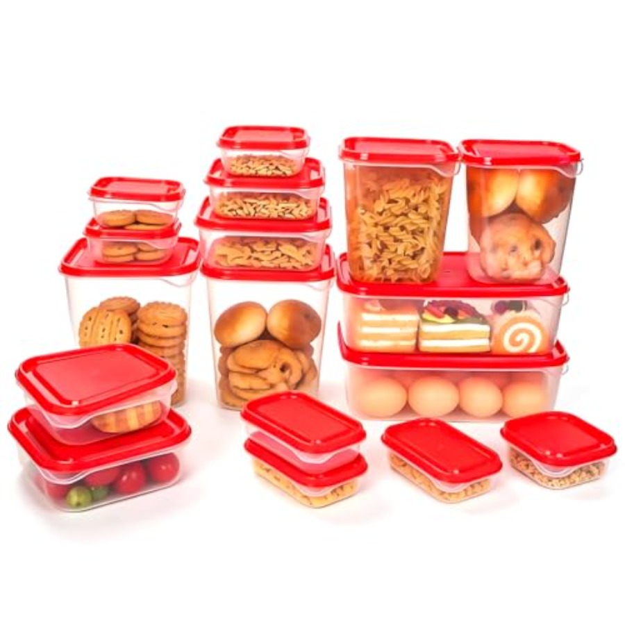 17Pcs Plastic Food Storage Set - огляд і ціна Meal Prep Usa