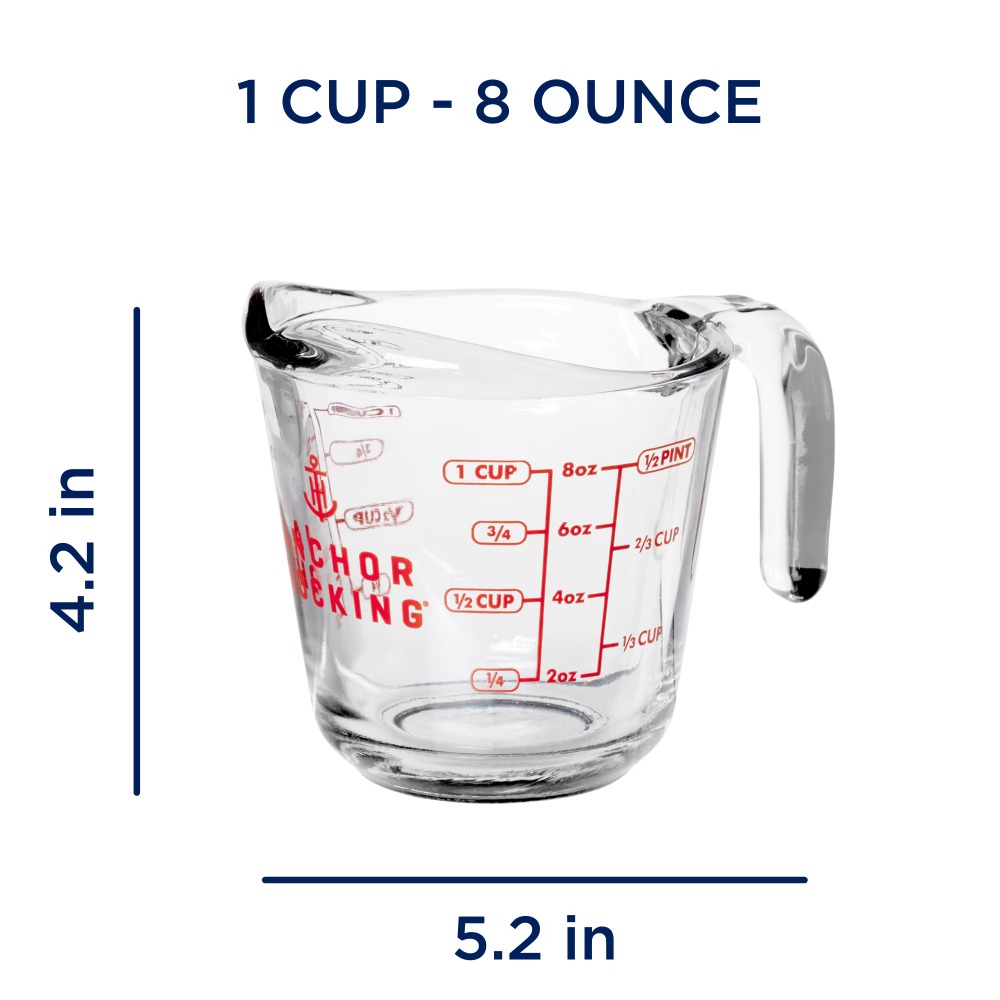 2-Pack Glass Measuring Cups Se - огляд і ціна Meal Prep Usa