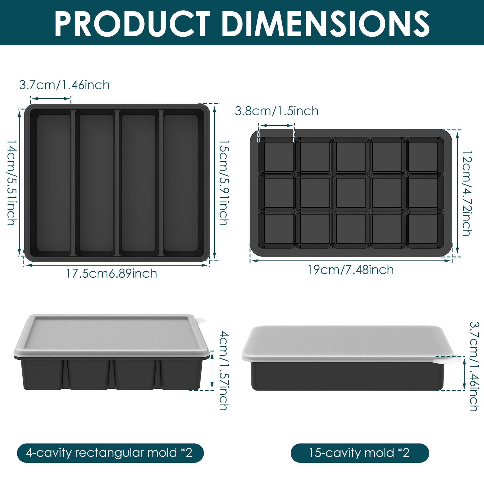 4 Pack Silicone Freezer Tray w - огляд і ціна Meal Prep Soup