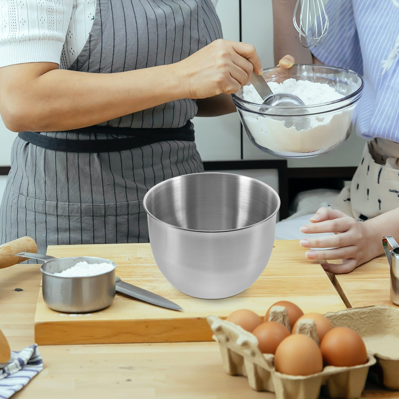 Deep Stainless Steel Mixing Bo - огляд і ціна Meal Prep Usa