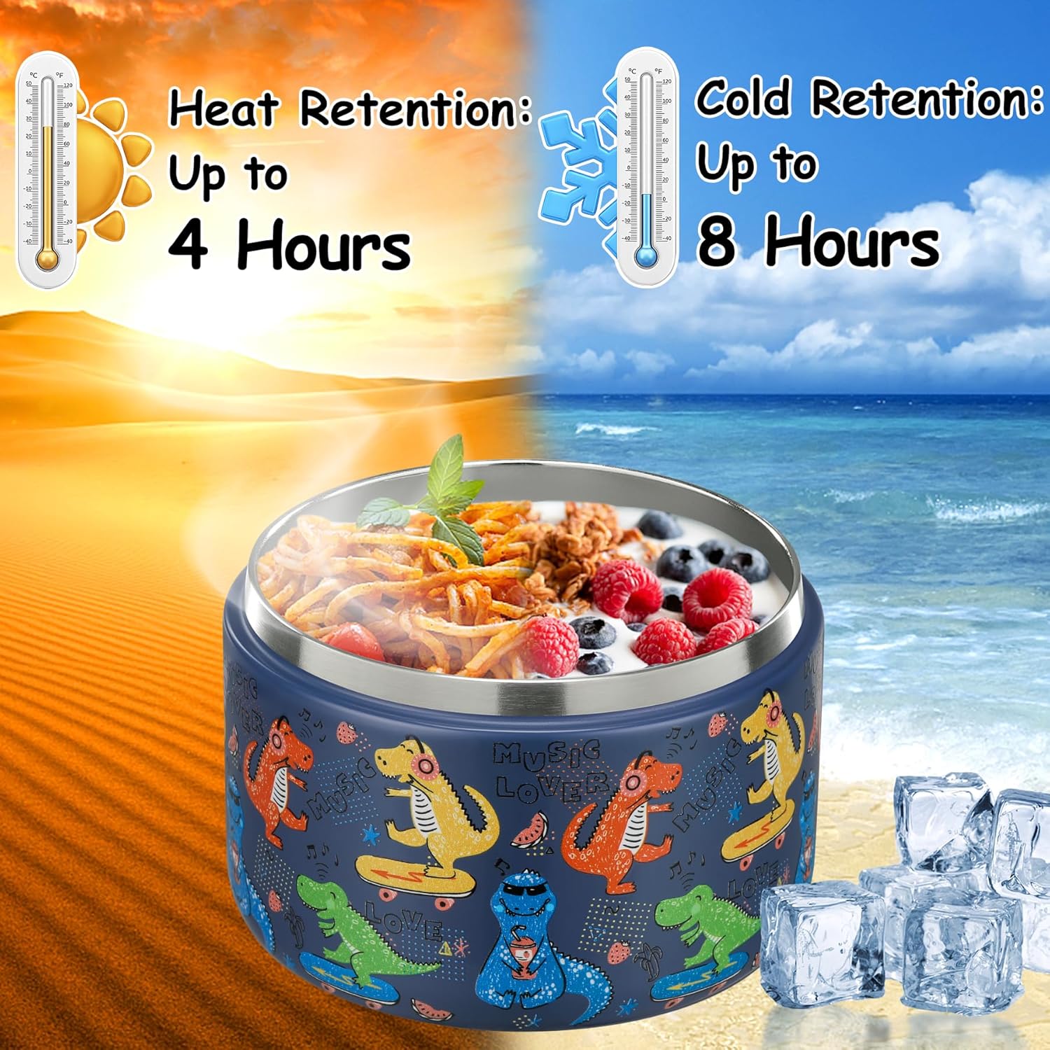 12oz Insulated Vacuum Food Jar - огляд і ціна Meal Prep Soup